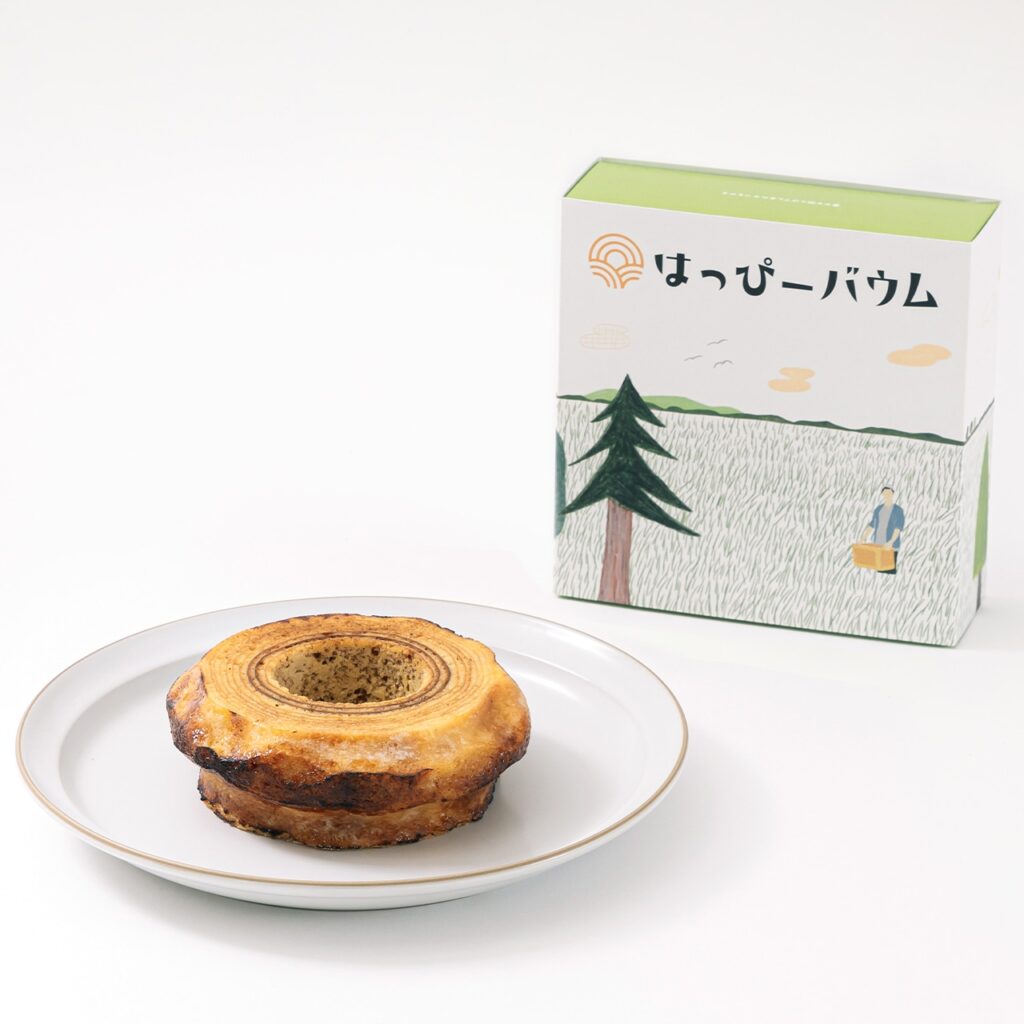 はっぴーバウムの焼きとうもろこしバウムクーヘン
